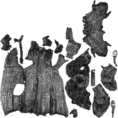 3D human model woman casual standing, photogrammetry scanned person for archviz, wireframe top-down view