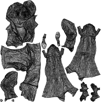 realistic 3D human woman business walking, archviz people FBX OBJ for Blender, wireframe top-down view