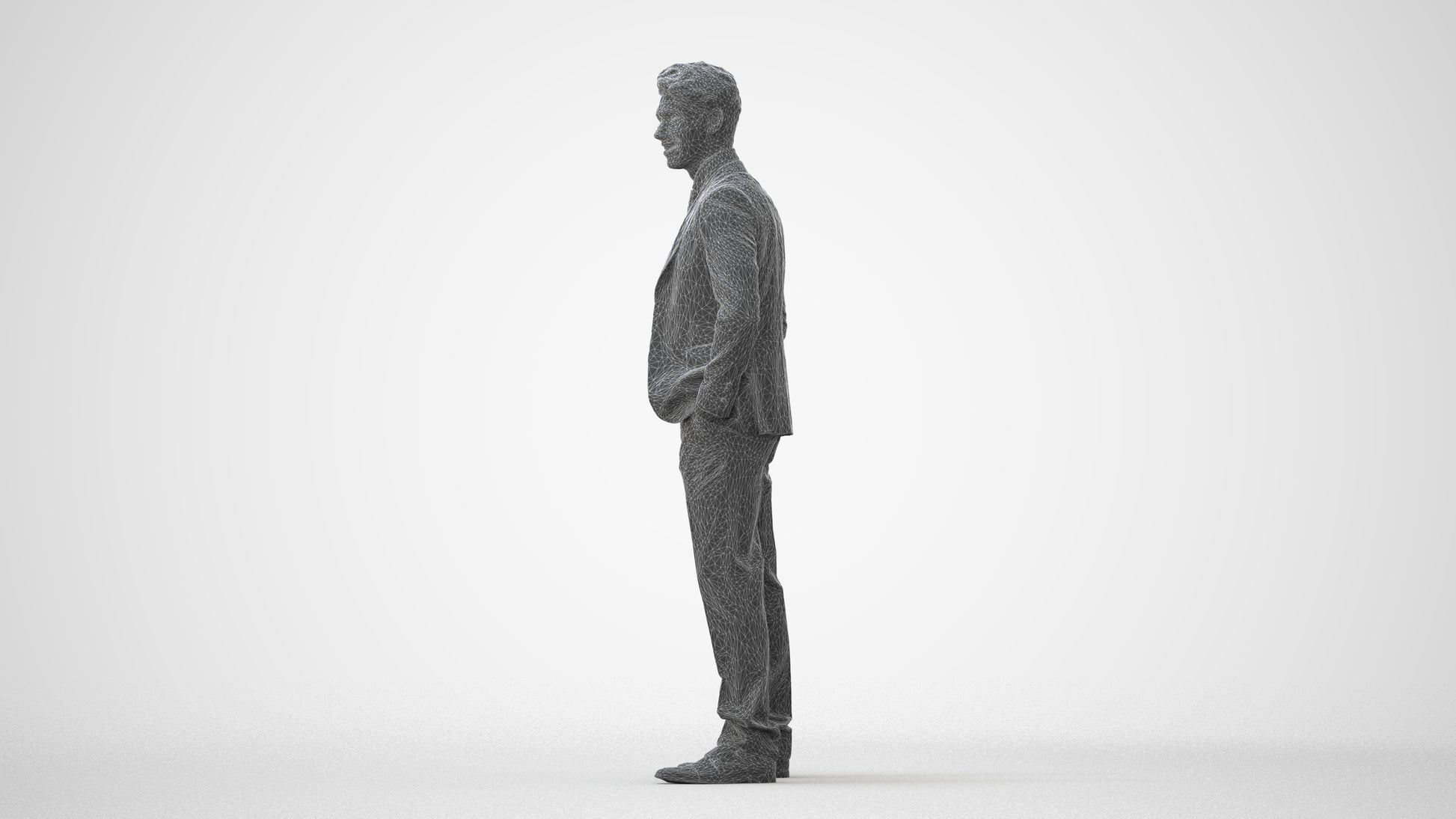 realistic 3D people man business, render-ready for V-Ray and Corona, FBX OBJ, square thumbnail