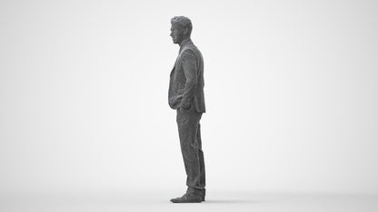 realistic 3D people man business, render-ready for V-Ray and Corona, FBX OBJ, square thumbnail