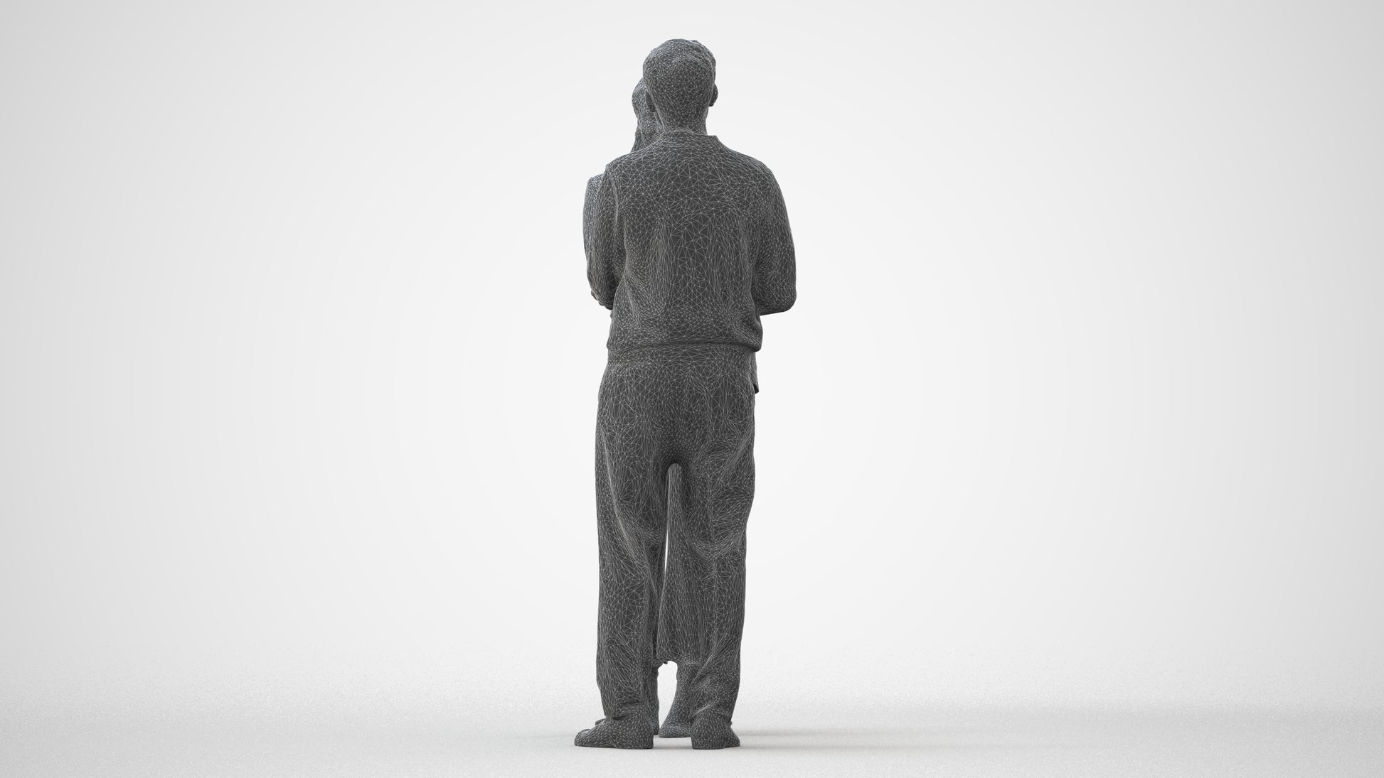 realistic 3D woman business, scanned archviz people for Blender and 3ds Max, square thumbnail