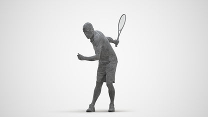 photogrammetry 3D senior man sport, realistic human model archviz FBX, three-quarter front view render