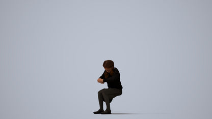 realistic 3D woman kids, scanned archviz people for Blender and 3ds Max, three-quarter view render