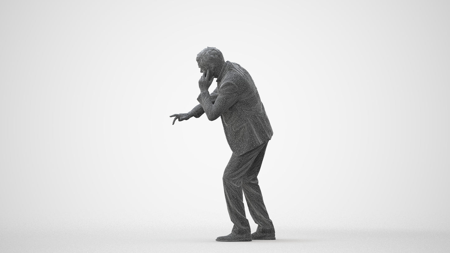 realistic 3D man business, scanned archviz people for Blender and 3ds Max, square thumbnail