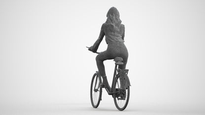 photogrammetry 3D woman business mix, realistic human model archviz FBX, wireframe front view