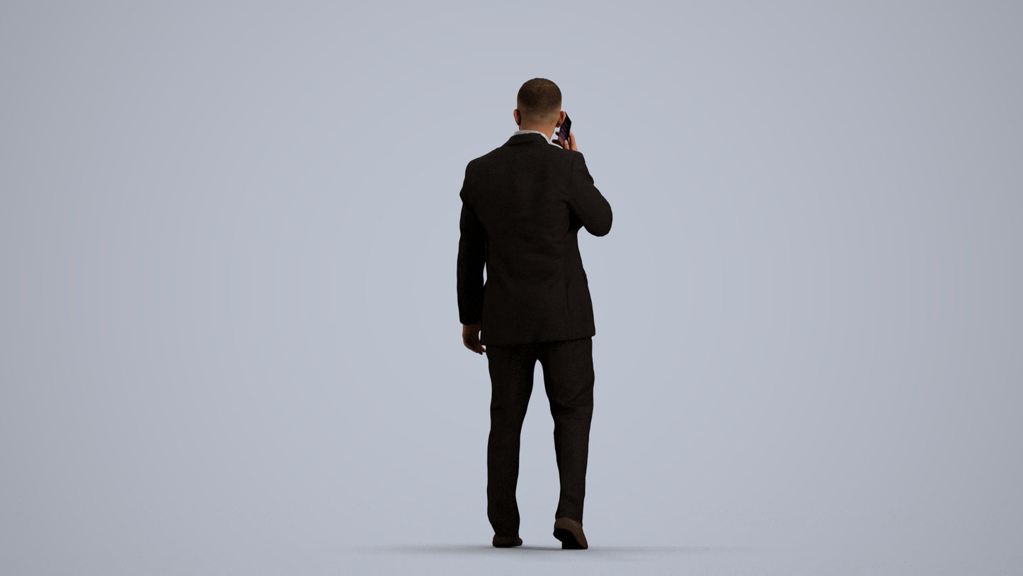realistic 3D people man business, render-ready for V-Ray and Corona, FBX OBJ, front view render