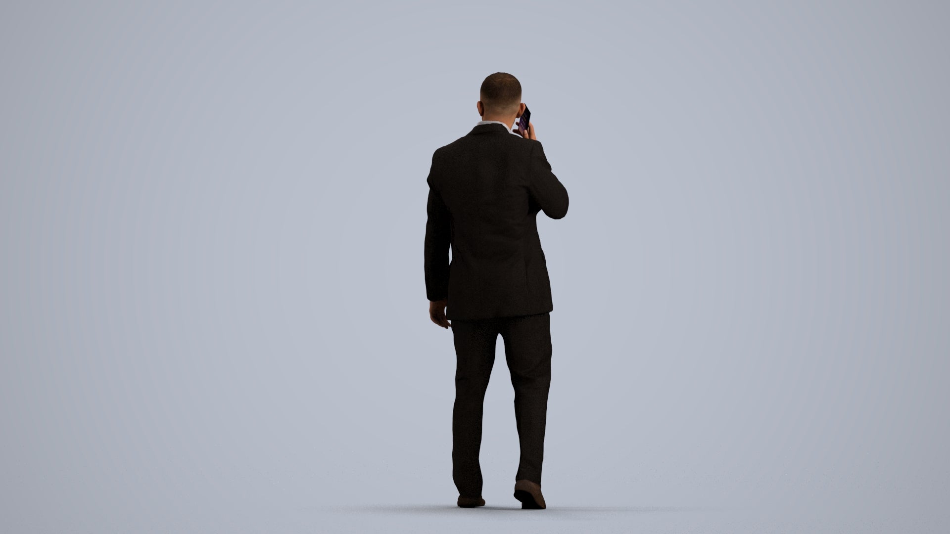 realistic 3D people man business, render-ready for V-Ray and Corona, FBX OBJ, front view render