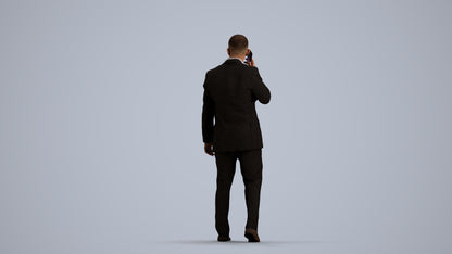 realistic 3D people man business, render-ready for V-Ray and Corona, FBX OBJ, front view render
