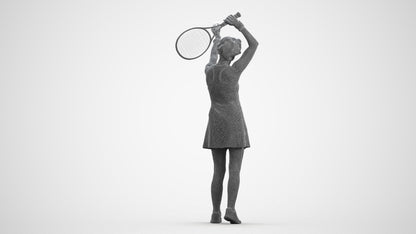 scanned 3D woman sport, photogrammetry people for Enscape and V-Ray, wireframe front view