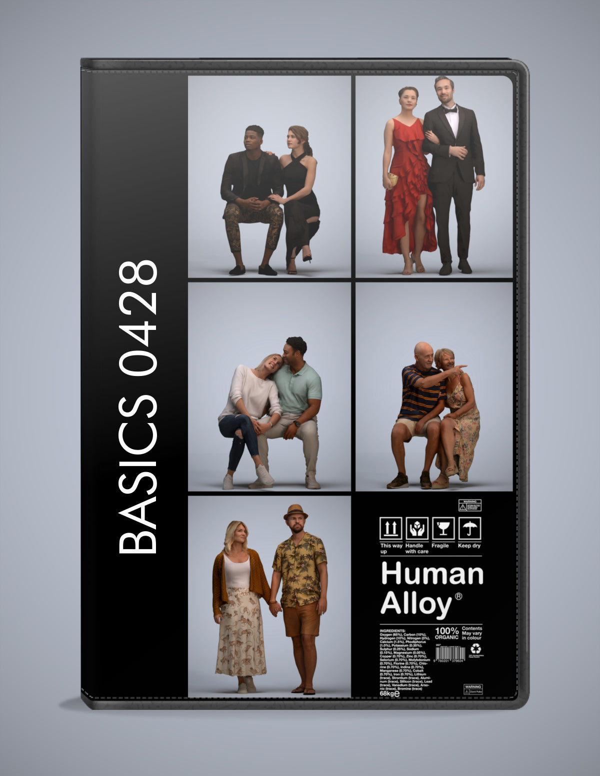 5 3D scanned people couple, photorealistic archviz pack for Enscape and SketchUp