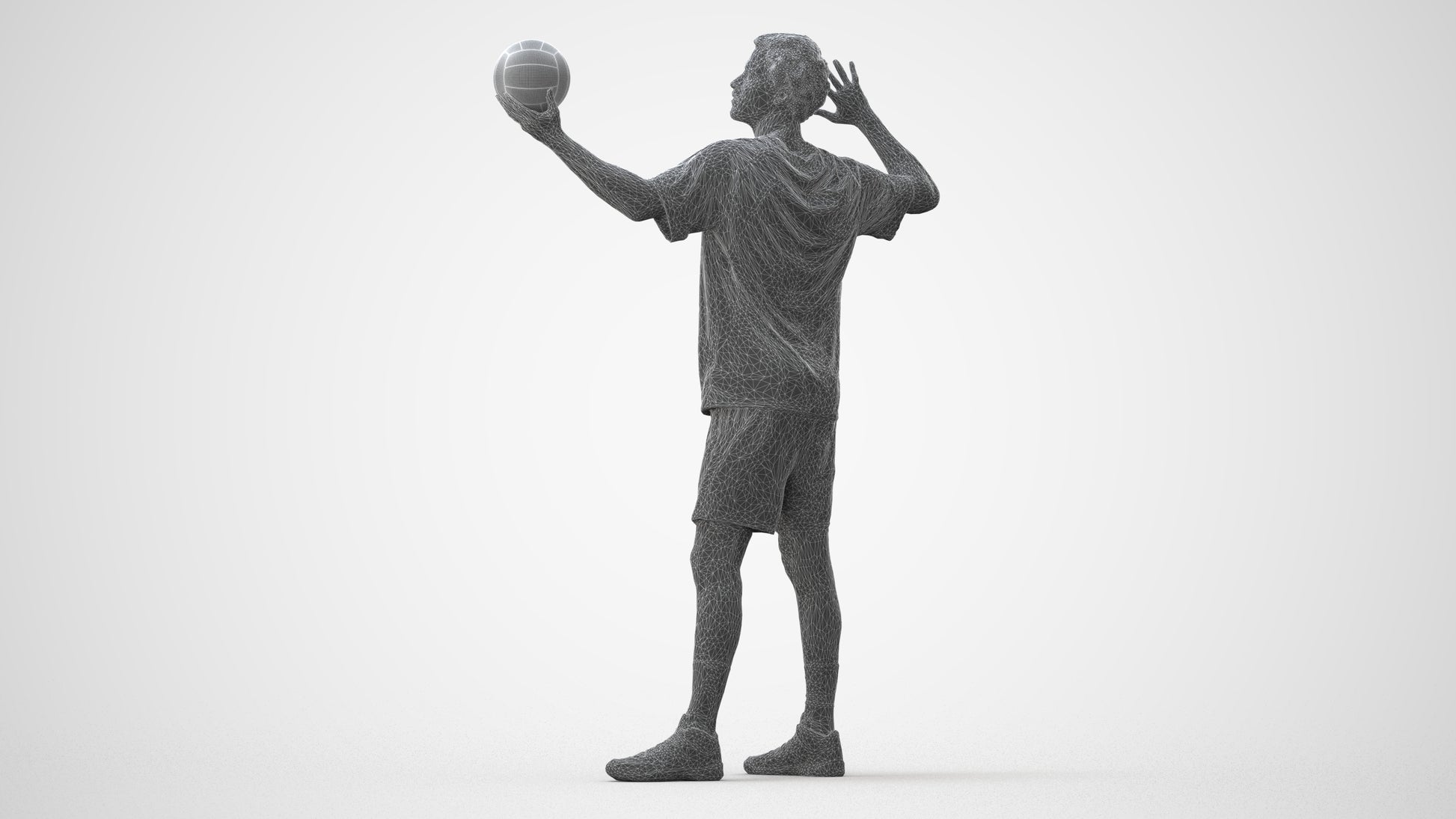 realistic 3D people man sport, render-ready for V-Ray and Corona, FBX OBJ, square thumbnail