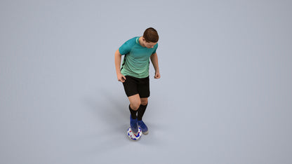 scanned 3D man sport, photogrammetry people for Enscape and V-Ray, back view render