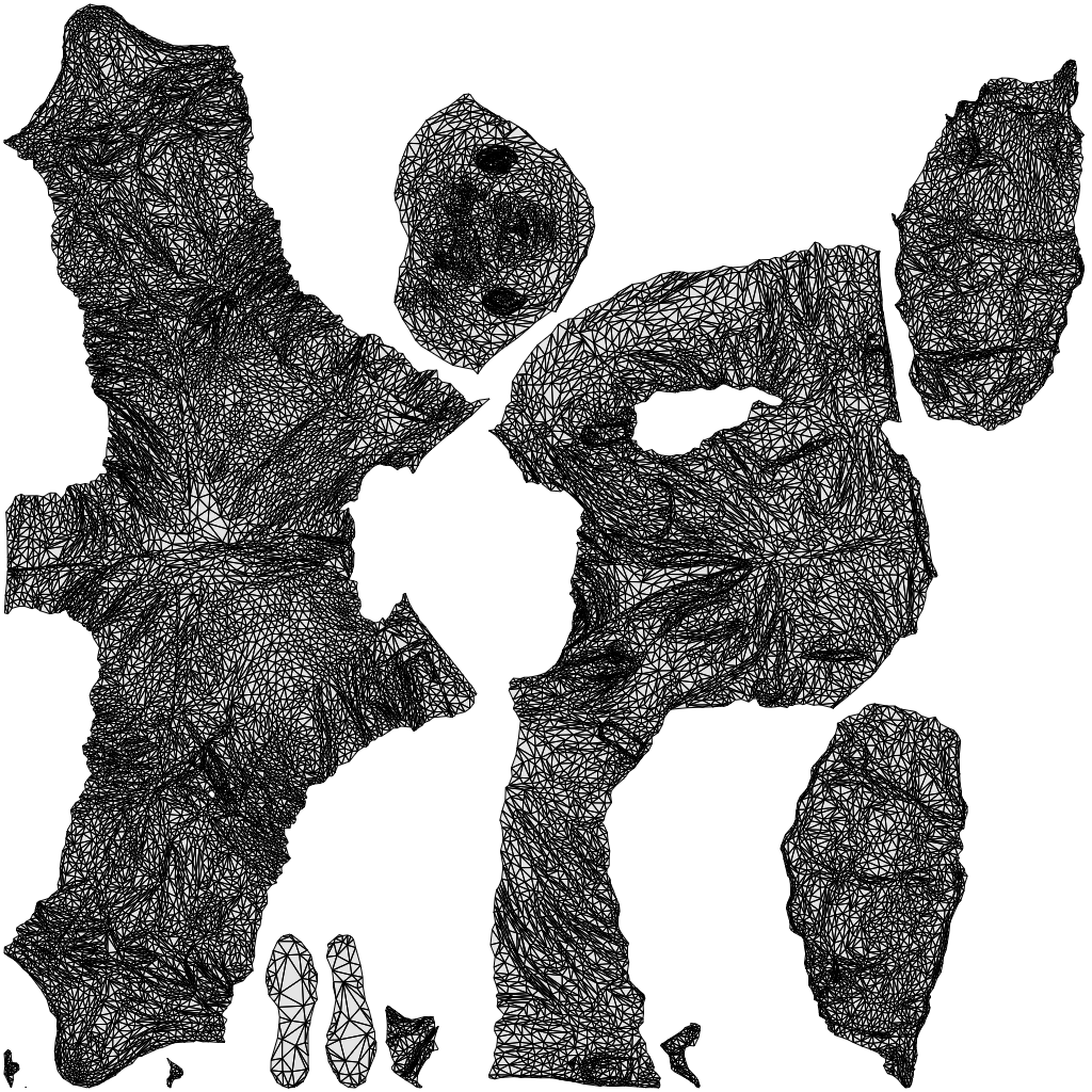 3D people model man casual standing, scanned human for 3ds Max rendering, wireframe top-down view