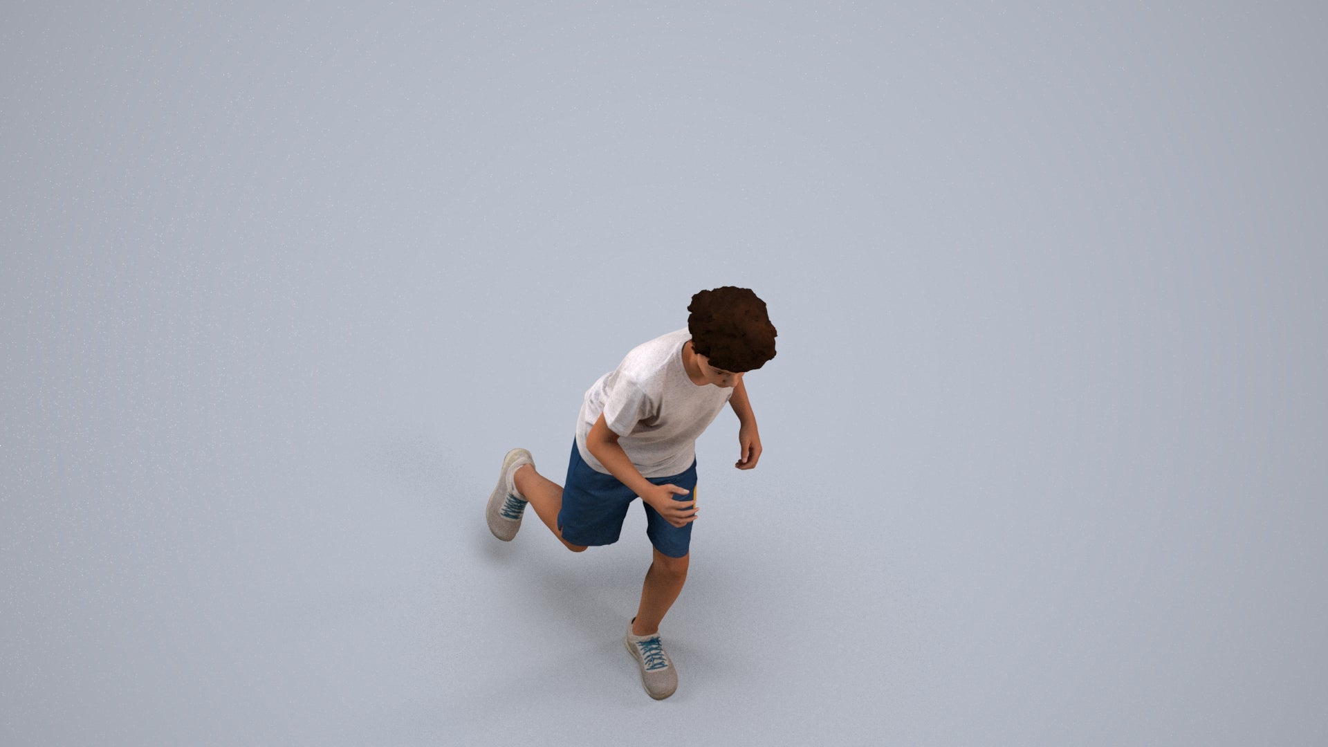 realistic 3D people boy casual kids, render-ready for V-Ray and Corona, FBX OBJ, back view render