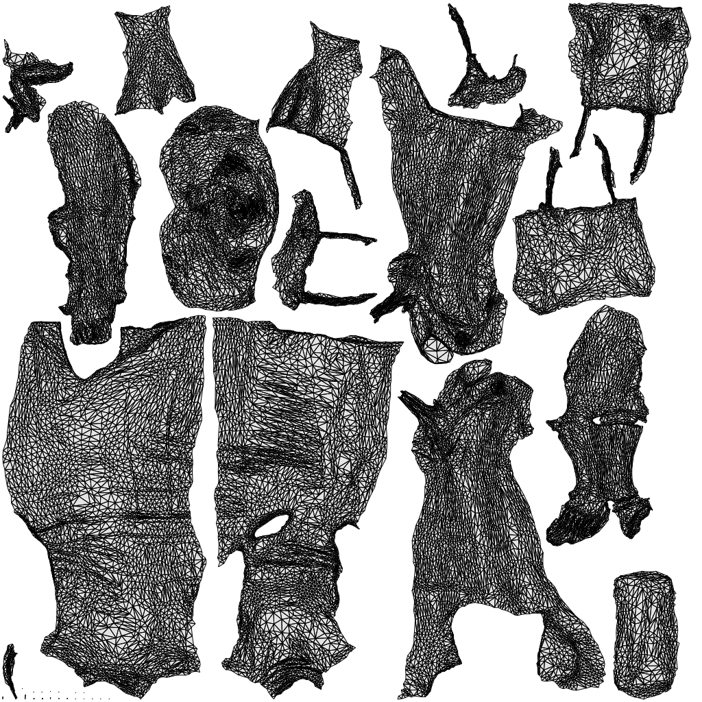 photogrammetry 3D woman business standing, realistic human model archviz FBX, wireframe top-down view