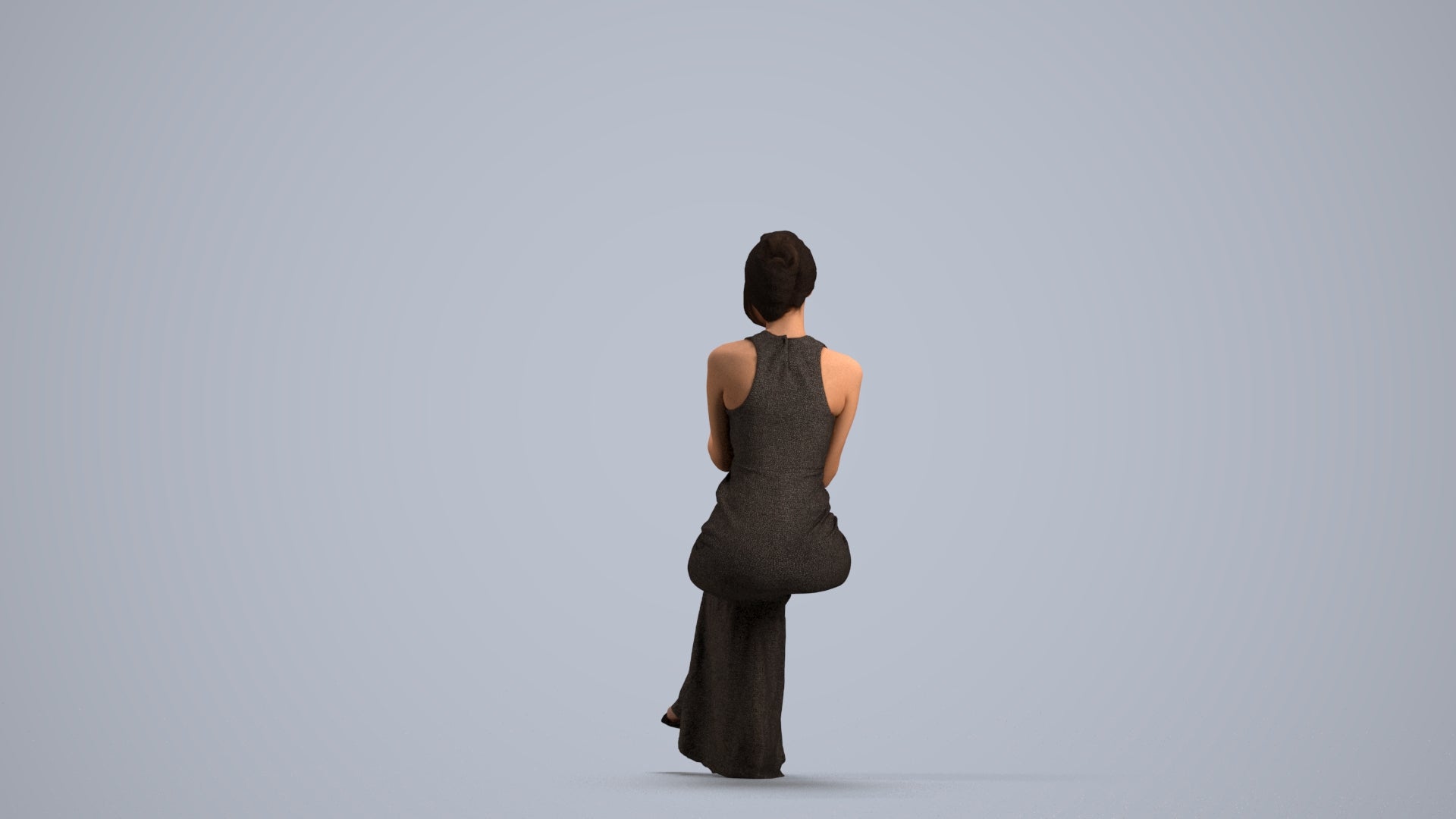 realistic 3D people woman formal formalaffairs, render-ready for V-Ray and Corona, FBX OBJ, front view render