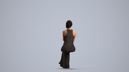 realistic 3D people woman formal formalaffairs, render-ready for V-Ray and Corona, FBX OBJ, front view render