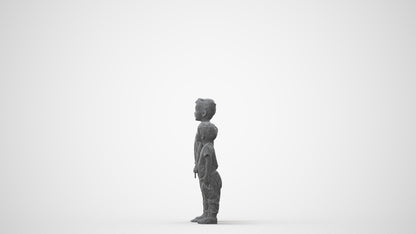 3D people model boy casual kids, scanned human for 3ds Max rendering, square thumbnail