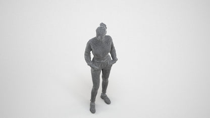 realistic 3D woman sport, scanned archviz people for Blender and 3ds Max, wireframe three-quarter view