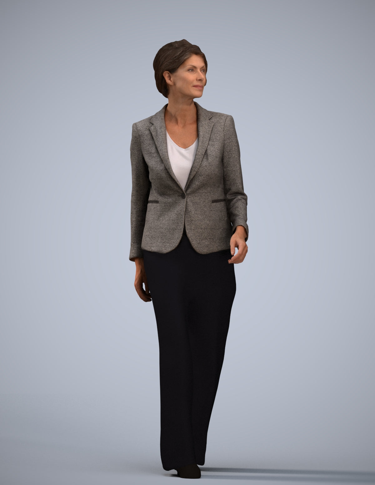 photogrammetry 3D woman business, realistic human model archviz FBX