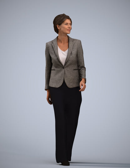 photogrammetry 3D woman business, realistic human model archviz FBX