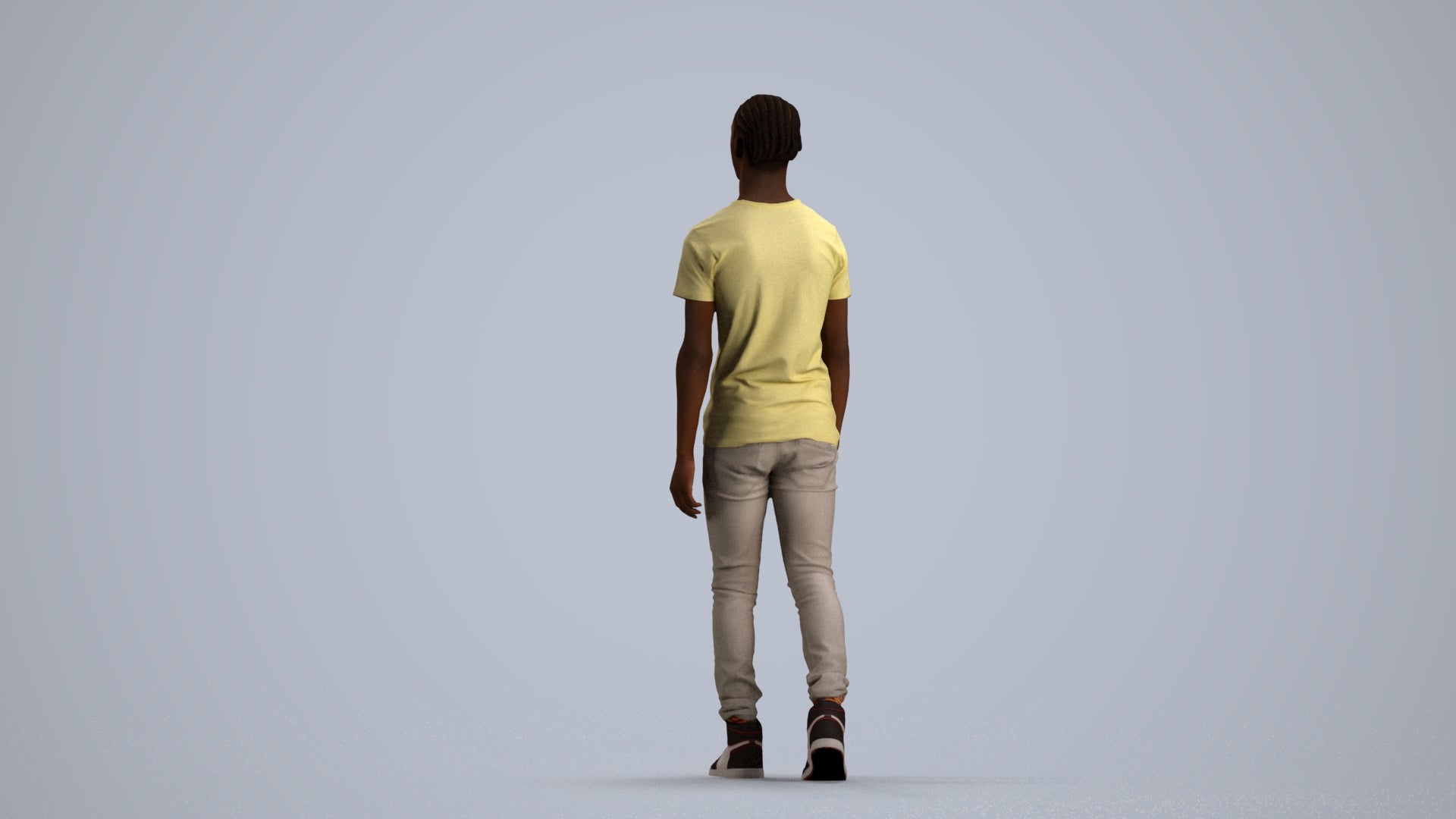 realistic 3D people boy casual kids, render-ready for V-Ray and Corona, FBX OBJ, front view render