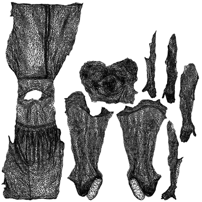 scanned 3D woman casual bathroom, photogrammetry people for Enscape and V-Ray, wireframe top-down view