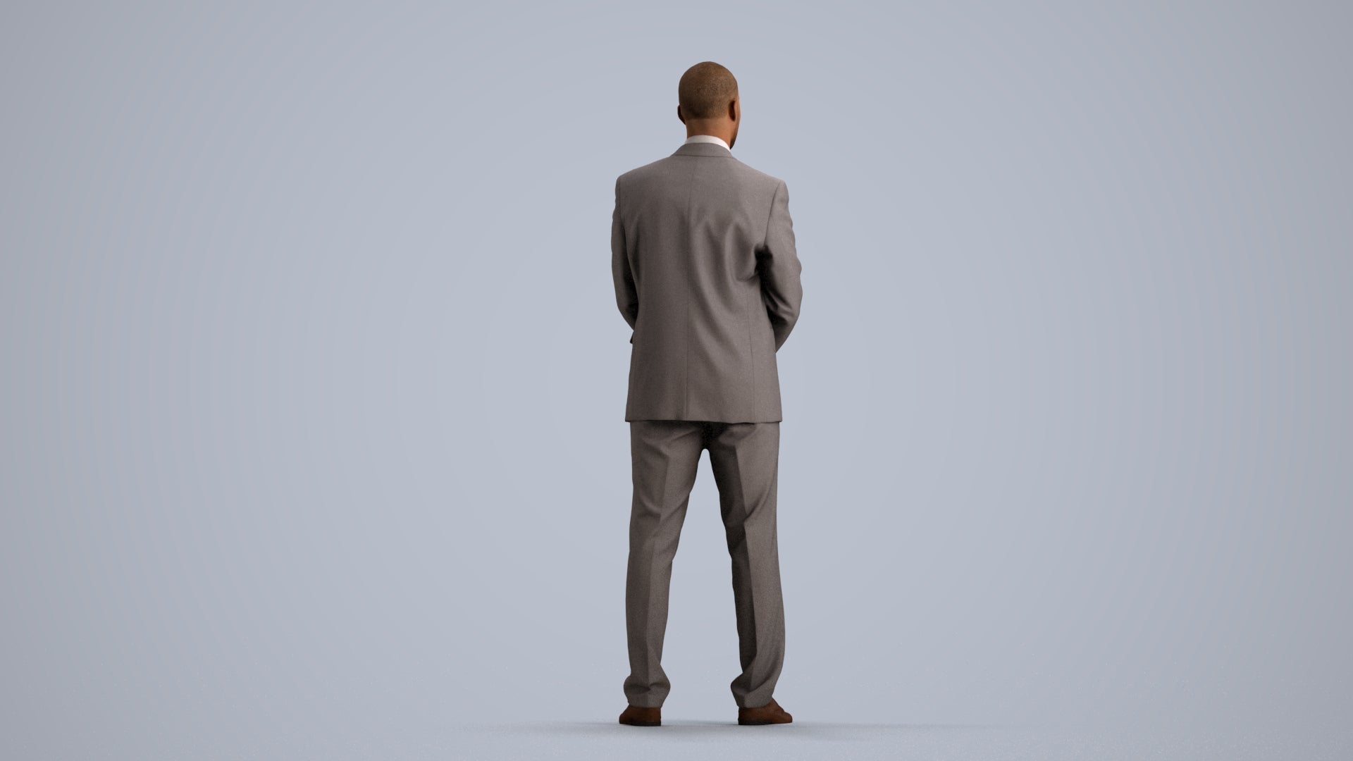 realistic 3D people man business, render-ready for V-Ray and Corona, FBX OBJ, front view render