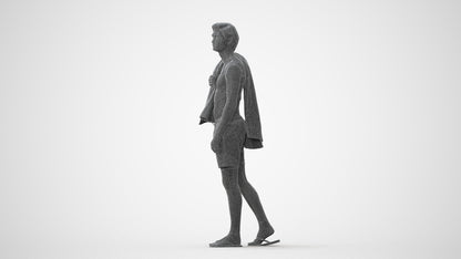 realistic 3D people man sport, render-ready for V-Ray and Corona, FBX OBJ, square thumbnail