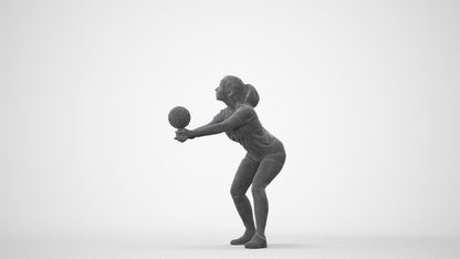 3D scanned woman sport, photorealistic archviz people for Enscape and SketchUp, square thumbnail