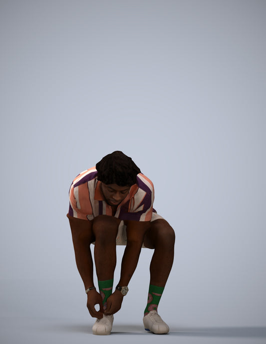 realistic 3D people man sport, render-ready for V-Ray and Corona, FBX OBJ