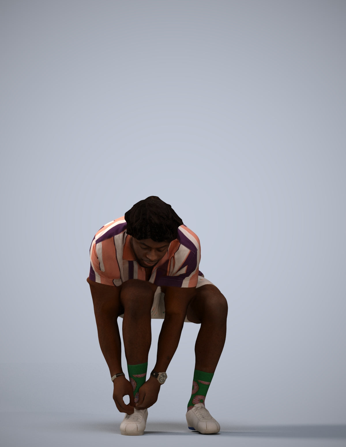 realistic 3D people man sport, render-ready for V-Ray and Corona, FBX OBJ