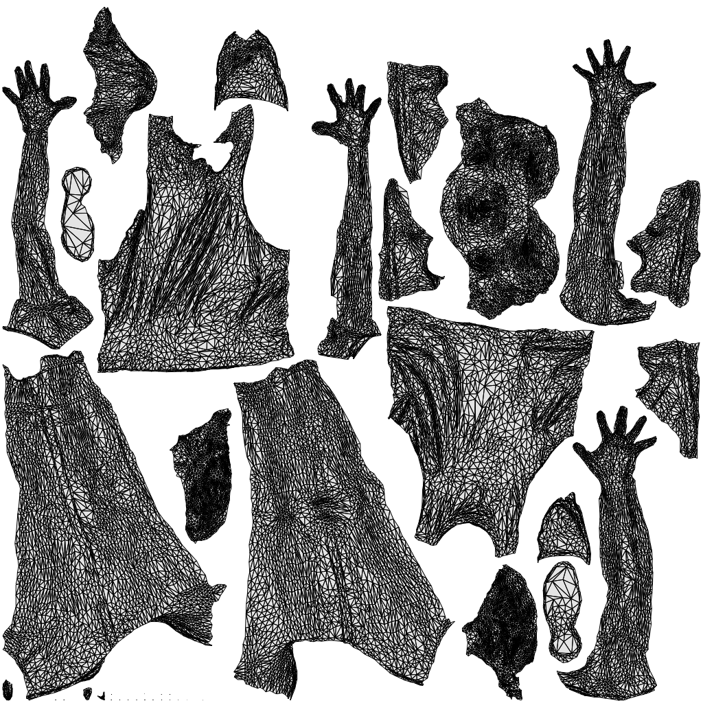 realistic 3D people woman sport, render-ready for V-Ray and Corona, FBX OBJ, wireframe top-down view