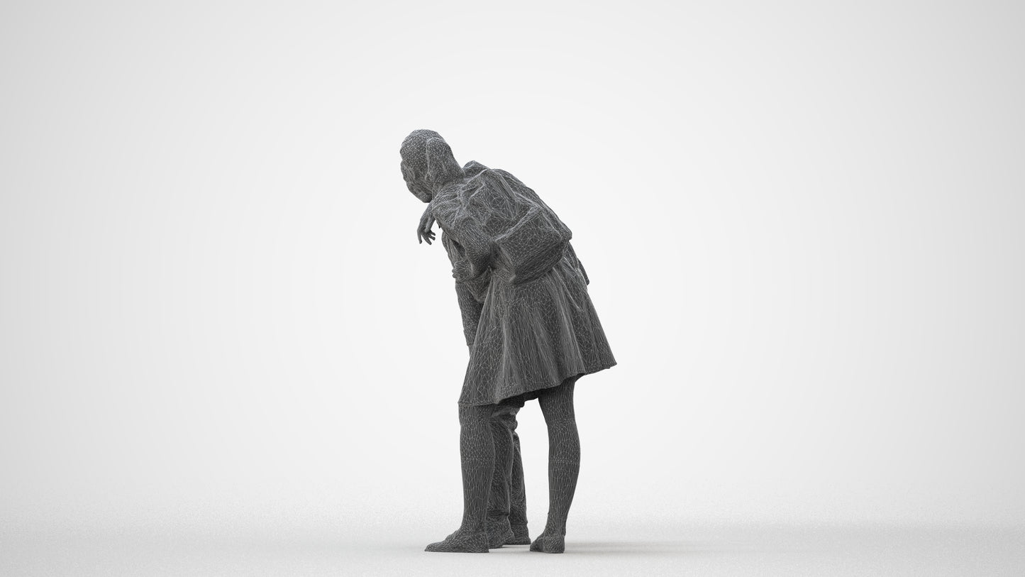 3D scanned girl kids, photorealistic archviz people for Enscape and SketchUp, square thumbnail