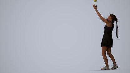 3D scanned woman sport, photorealistic archviz people for Enscape and SketchUp, three-quarter view render