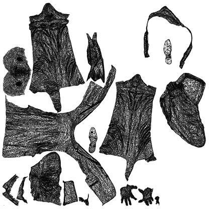 photogrammetry 3D man business, realistic human model archviz FBX, wireframe top-down view
