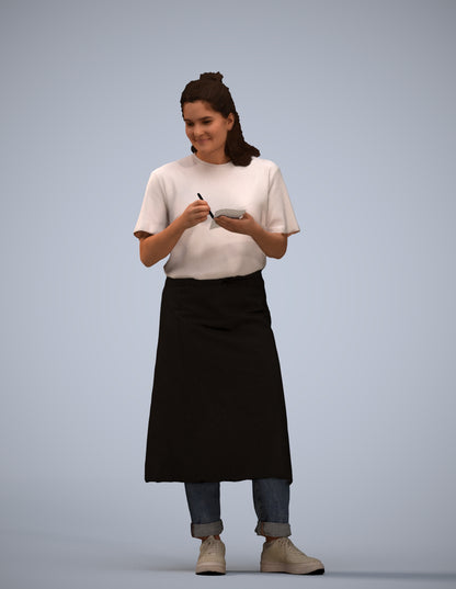 photogrammetry 3D woman mix, realistic human model archviz FBX