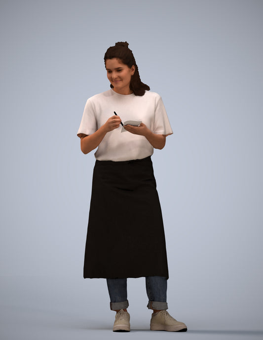 photogrammetry 3D woman mix, realistic human model archviz FBX