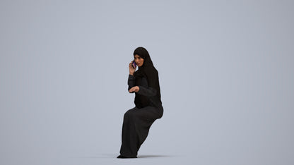 3D people model woman business, scanned human for 3ds Max rendering, standing pose render