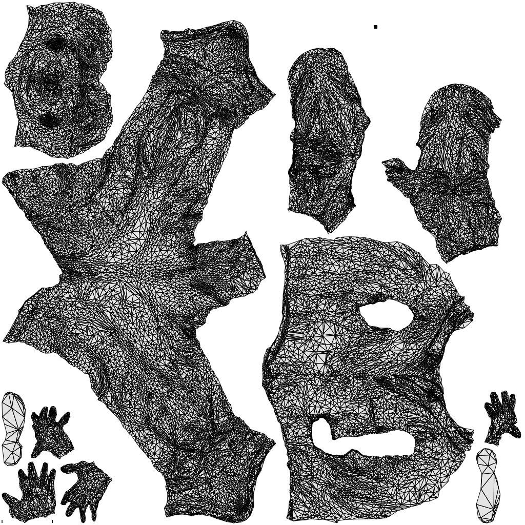 3D human model man hospitality, photogrammetry scanned person for archviz, wireframe top-down view