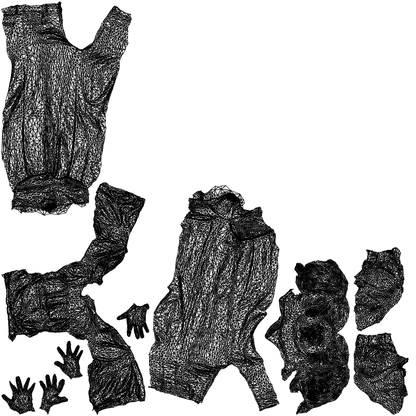 scanned 3D woman casual standing, photogrammetry people for Enscape and V-Ray, wireframe top-down view