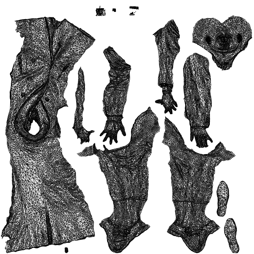 3D people model man business cycling, scanned human for 3ds Max rendering, wireframe top-down view