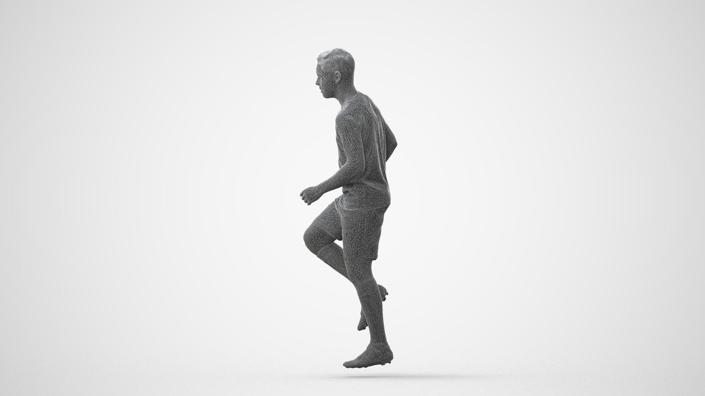scanned 3D boy sport, photogrammetry people for Enscape and V-Ray, square thumbnail