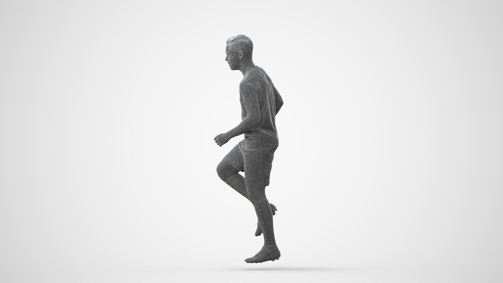scanned 3D boy sport, photogrammetry people for Enscape and V-Ray, square thumbnail