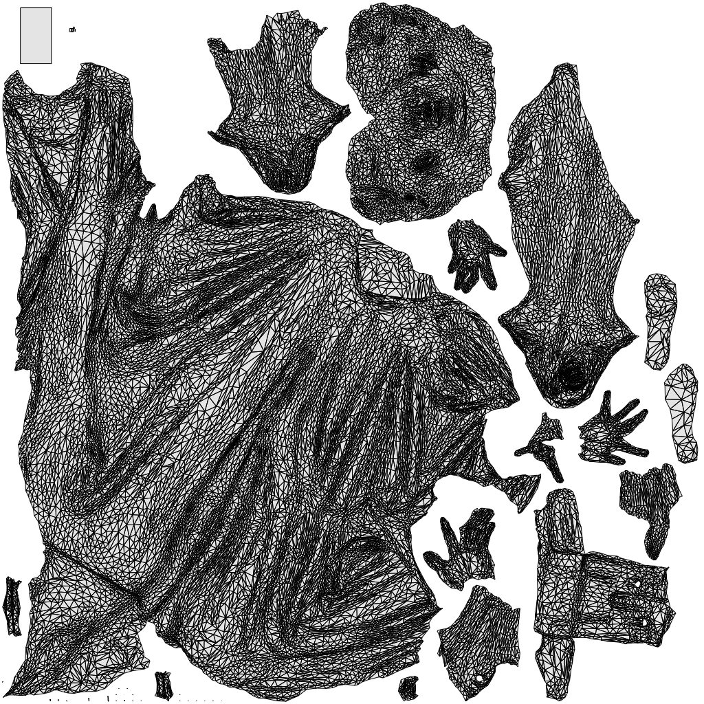 photogrammetry 3D woman walking, realistic human model archviz FBX, wireframe top-down view
