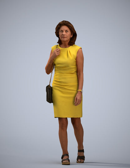 realistic 3D people woman business walking, render-ready for V-Ray and Corona, FBX OBJ