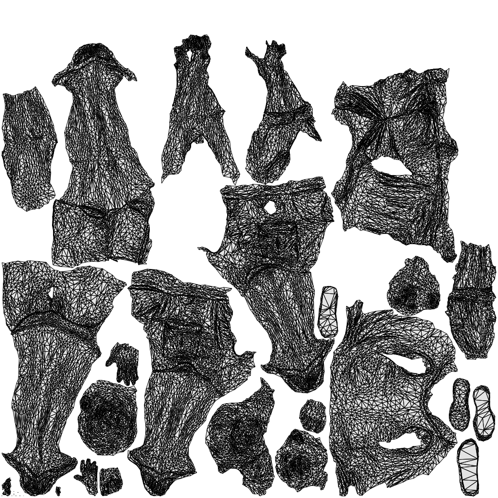 scanned 3D woman casual couple, photogrammetry people for Enscape and V-Ray, wireframe top-down view