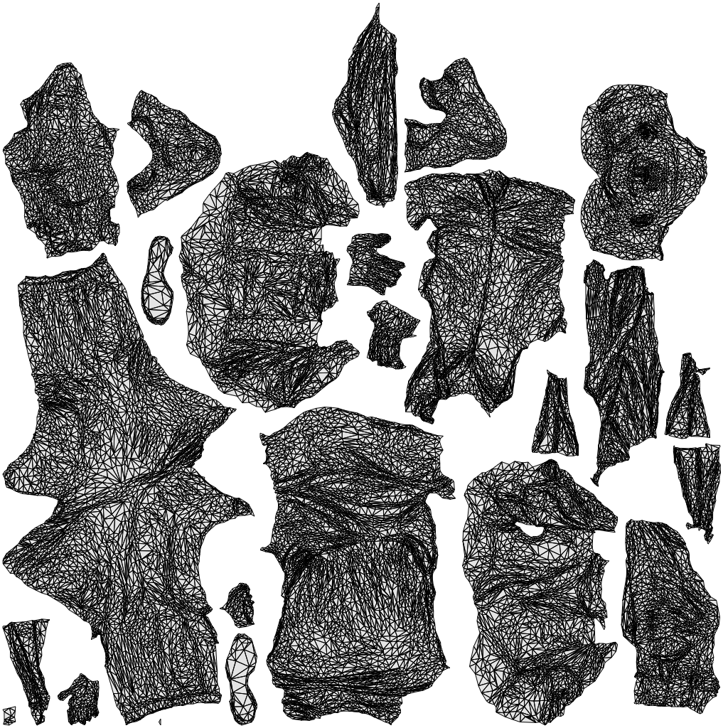 realistic 3D man casual walking, scanned archviz people for Blender and 3ds Max, wireframe top-down view