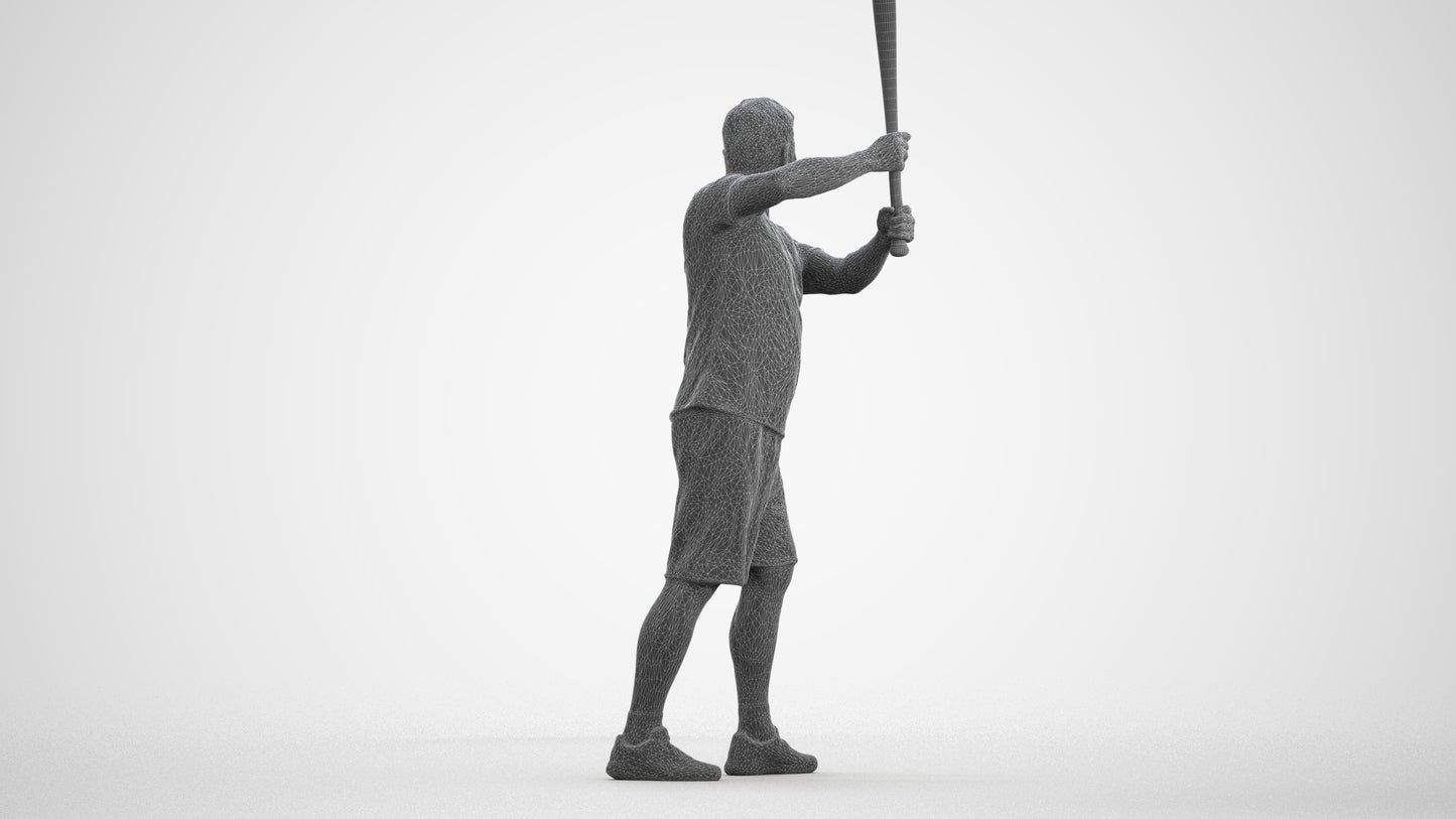 3D scanned man sport, photorealistic archviz people for Enscape and SketchUp, wireframe front view