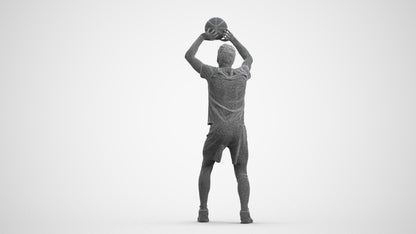 scanned 3D man sport, photogrammetry people for Enscape and V-Ray, wireframe front view